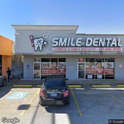 Thumbnail image of the front of a dentist office practice with the name Smile Doctors which is located in Stafford, TX