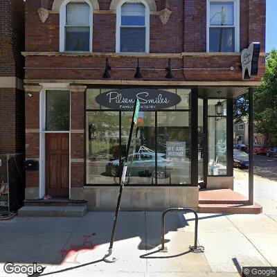 Thumbnail image of the front of a dentist office practice with the name Pilsen Smiles which is located in Chicago, IL