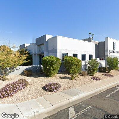 Thumbnail image of the front of a dentist office practice with the name Burns Dentistry which is located in Sun City, AZ