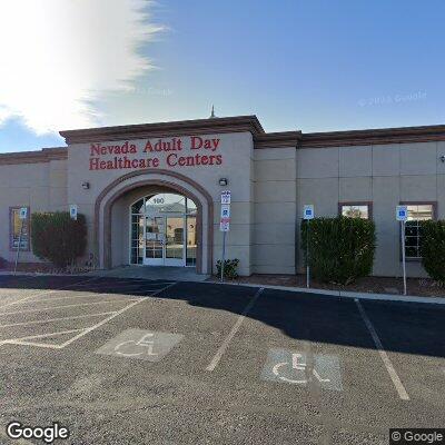 Thumbnail image of the front of a dentist office practice with the name Nevada Adult Day Healthcare Centers which is located in Las Vegas, NV