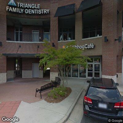 Thumbnail image of the front of a dentist office practice with the name Triangle Family Dentistry which is located in Morrisville, NC