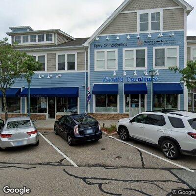 Thumbnail image of the front of a dentist office practice with the name Ferry Orthodontics which is located in Wakefield, RI