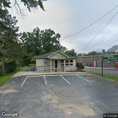 Thumbnail image of the front of a dentist office practice with the name Emergency Dental which is located in Stevensville, MI