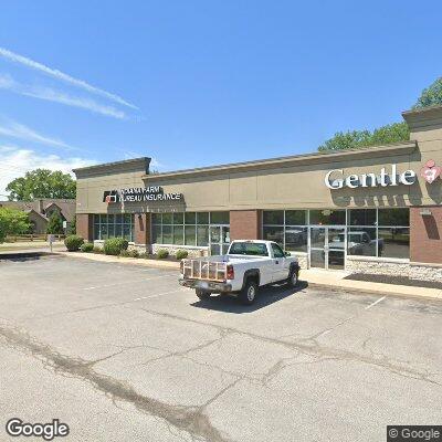 Thumbnail image of the front of a dentist office practice with the name Brownsburg Gentle Dentist which is located in Brownsburg, IN